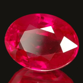 Rubi rosa natural 1,03ct, corte oval, VVS-VS