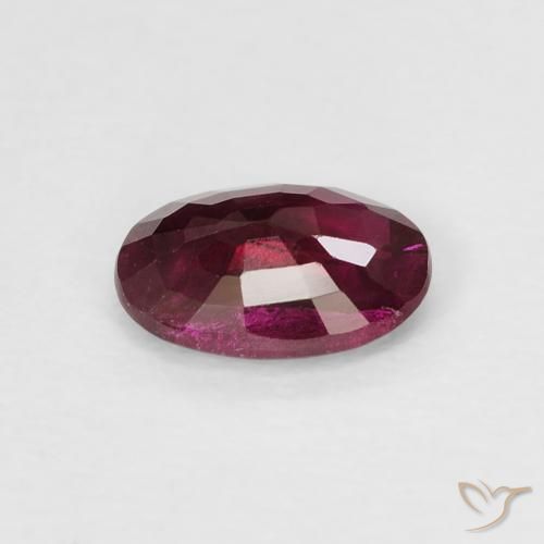Rubi vermelho médio Natural 0.53ct, oval, VS-SI