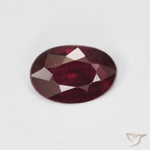 0.39ct Natural Vinho vermelho Rubi, oval, VS-SI