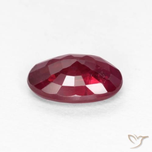 Rubi Sangue vermelho Natural 0.58ct, oval, VS-SI