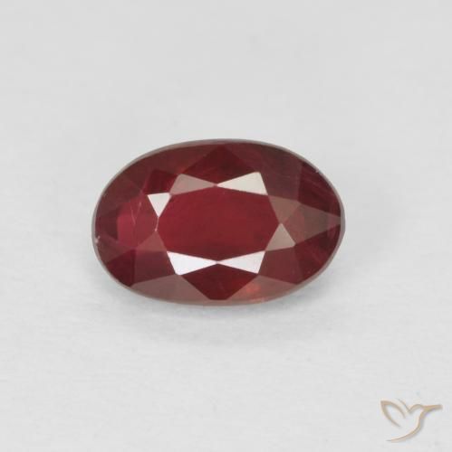 0.59ct Natural Sangue vermelho Rubi, oval, VS-SI