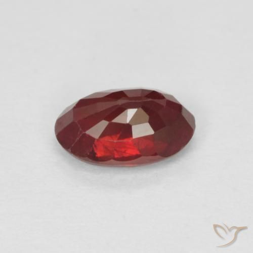 Rubi Sangue vermelho Natural 0.59ct, oval, VS-SI