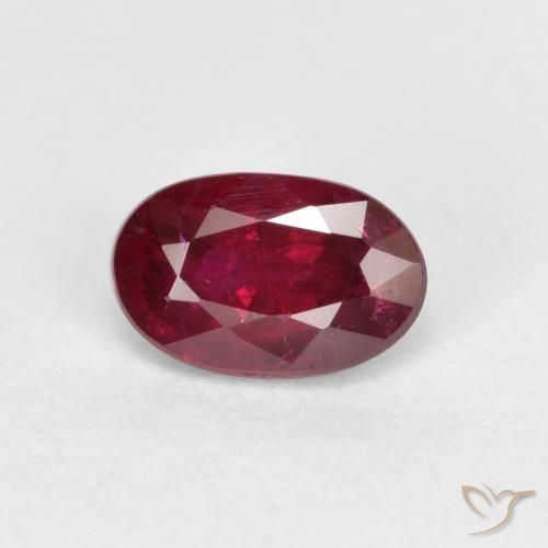 0.55ct Natural Sangue vermelho Rubi, oval, VS-SI