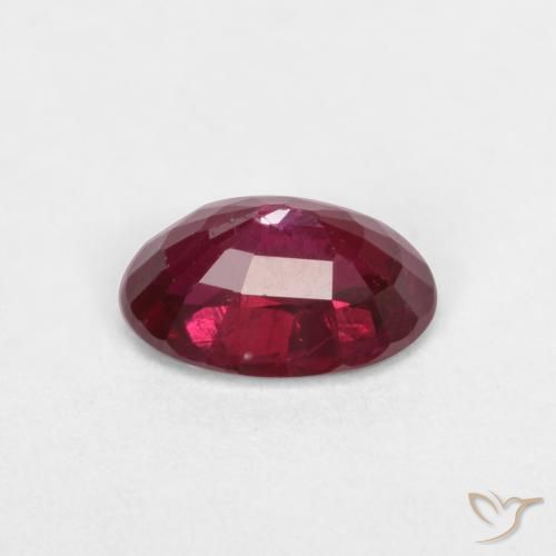 Rubi Sangue vermelho Natural 0.55ct, oval, VS-SI