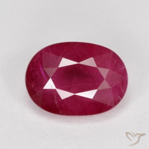 1.08ct Natural rosa avermelhado Rubi, oval, VS-SI