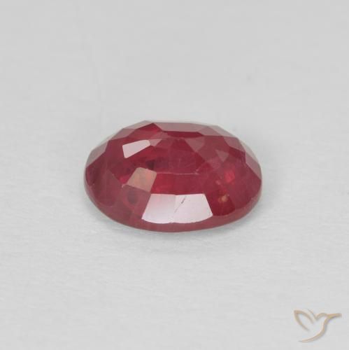 Rubi vermelho médio Natural 1.02ct, oval, VS-SI