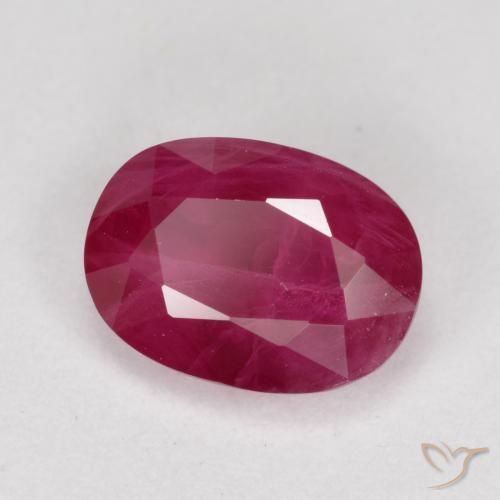 Rubi vermelho médio Natural 1.05ct, oval, VS-SI