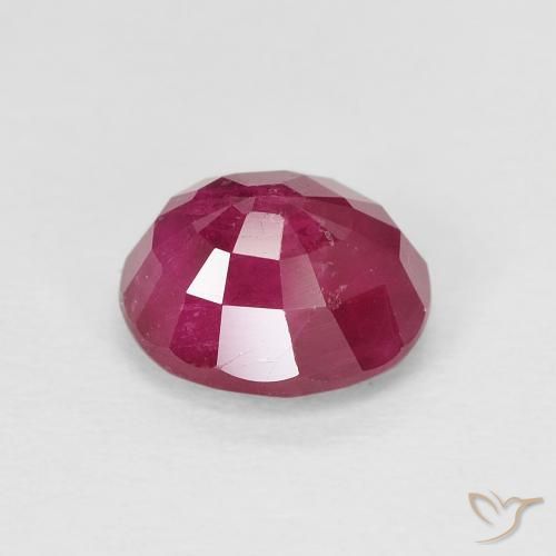 Rubi rosa avermelhado Natural 1.59ct, oval, VS-SI