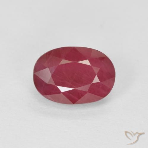 1.23ct Natural Vermelho rosado Rubi, oval, VS-SI