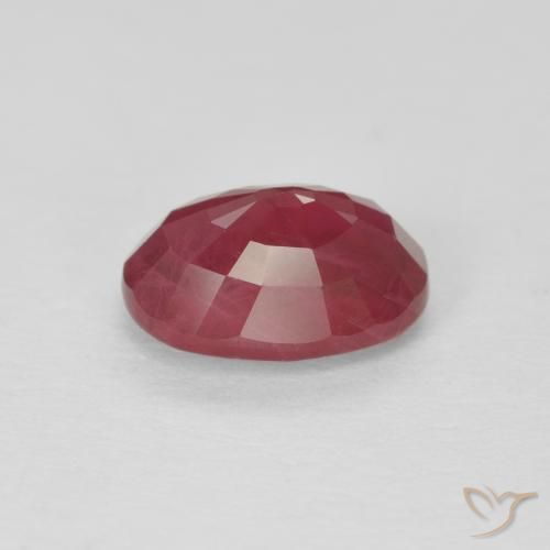 Rubi Vermelho rosado Natural 1.23ct, oval, VS-SI