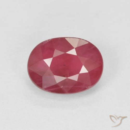 1.10ct Natural Vermelho rosado Rubi, oval, VS-SI