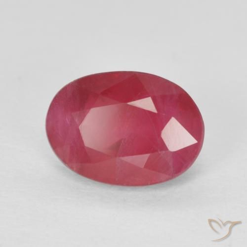 Rubi vermelho médio Natural 1.17ct, oval, VS-SI