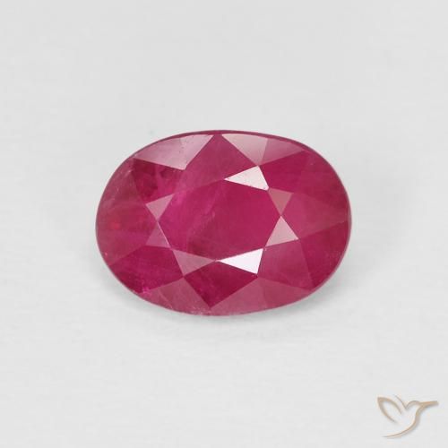 1.02ct Natural Medium Dark-Red Rubi, oval, VS-SI