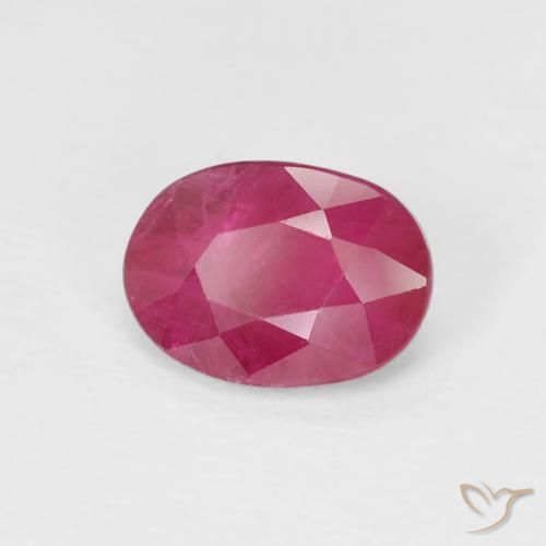 Rubi Medium Dark-Red Natural 1.02ct, oval, VS-SI