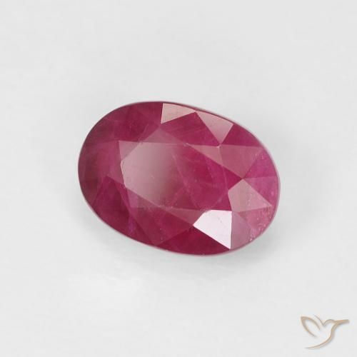Rubi Rosa Avermelhado Profundo Natural 1.16ct, oval, VS-SI