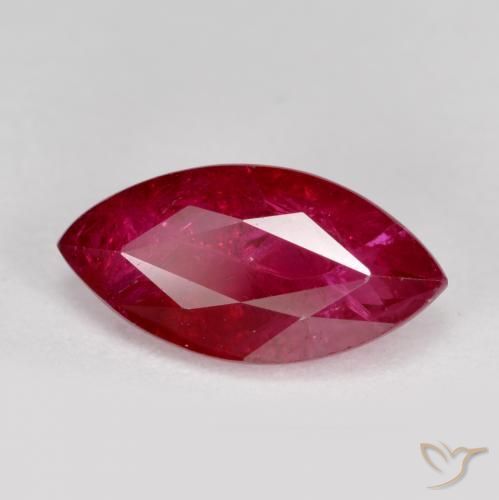 Rubi Rosa Avermelhado Profundo Natural 1.82ct, Marquesa, SI