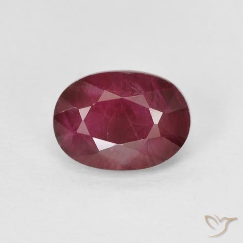 1.22ct Natural Rosa Avermelhado Profundo Rubi, oval, VS-SI