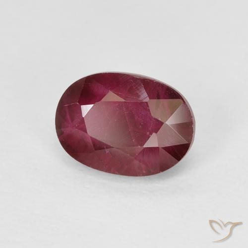 Rubi Rosa Avermelhado Profundo Natural 1.22ct, oval, VS-SI
