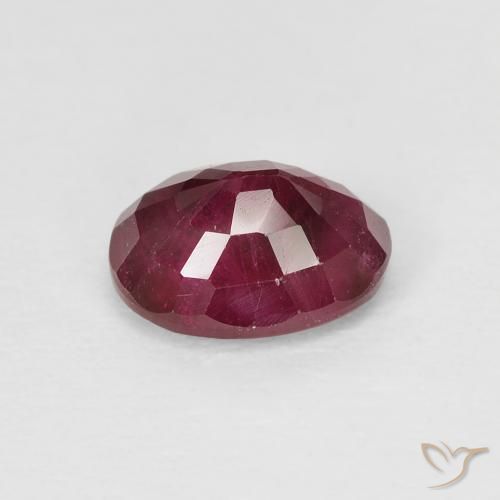 Rubi Rosa Avermelhado Profundo Natural 1.22ct, oval, VS-SI