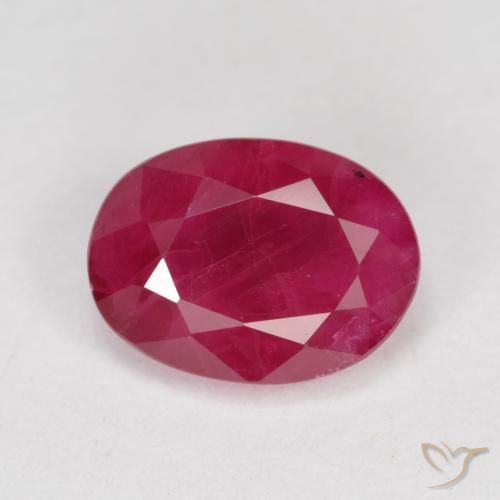0.94ct Natural Luz vermelha Rubi, oval, VS-SI