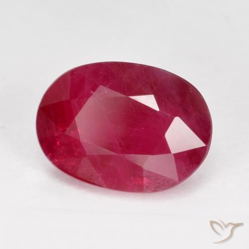 Rubi vermelho médio Natural 1.40ct, oval, VS-SI