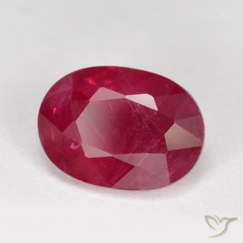 Rubi Jam Red Natural 1.23ct, oval, VS-SI