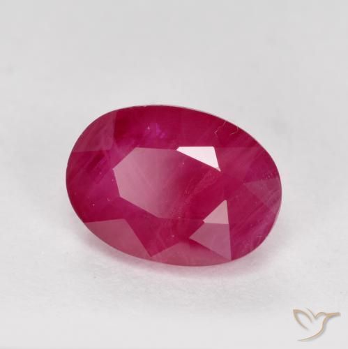 Rubi vermelho médio Natural 1.31ct, oval, VS-SI