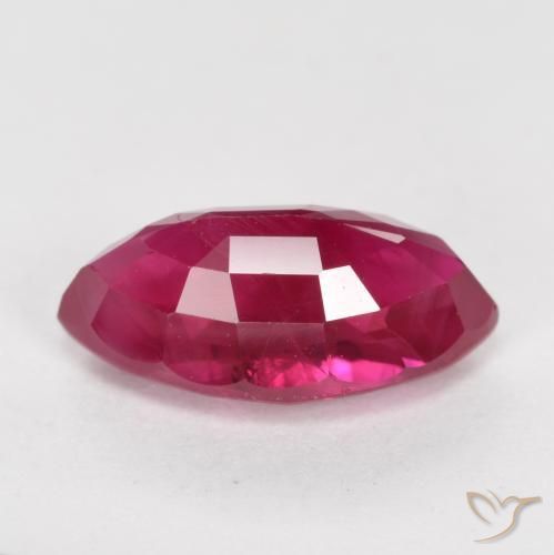 Rubi Vermelho rosado Natural 1.66ct, Marquesa, VS-SI