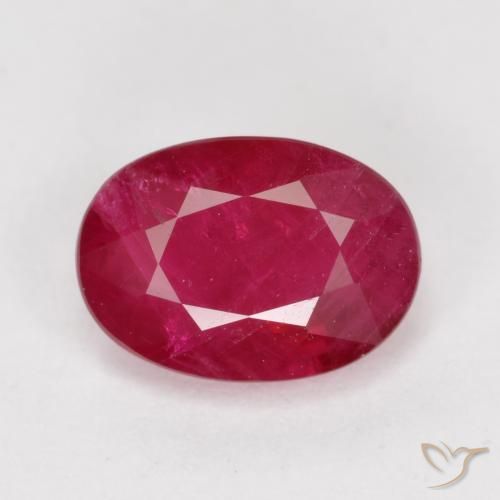 1.07ct Natural Jam Red Rubi, oval, VS-SI