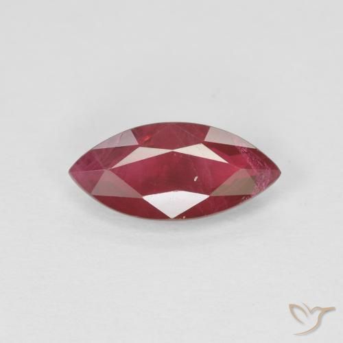 1.08ct Natural Vermelho escuro Rubi, Marquesa, VS-SI