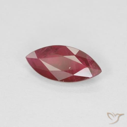 Rubi Vermelho escuro Natural 1.08ct, Marquesa, VS-SI