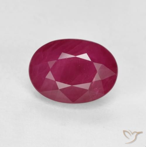 1.21ct Natural Vermelho rosado Rubi, oval, VS-SI, Photo A