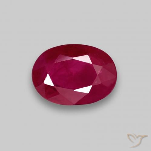 Rubi vermelho médio Natural 1.07ct, oval, VS-SI