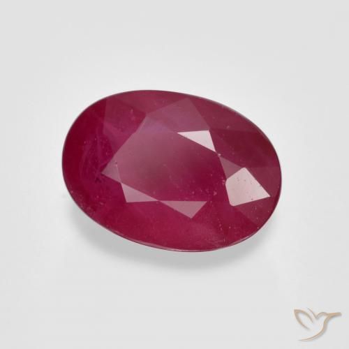 Rubi Carmesim Profundo Natural 1.13ct, oval, VS-SI