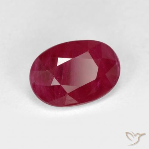 Rubi vermelho médio Natural 1.03ct, oval, VS-SI