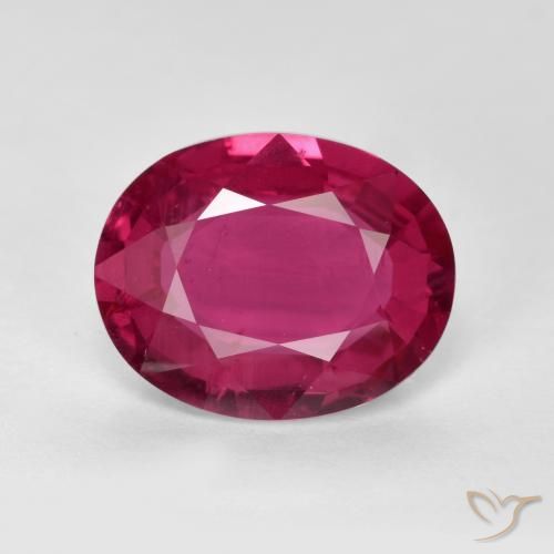 2.00ct Natural Rosa Avermelhado Profundo Rubi, oval, VS-SI