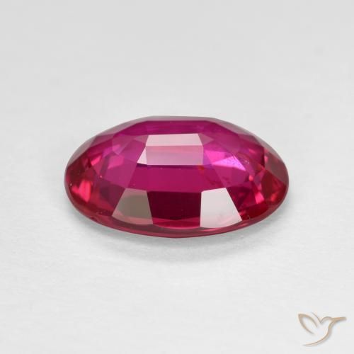 Rubi Rosa Avermelhado Profundo Natural 2.00ct, oval, VS-SI