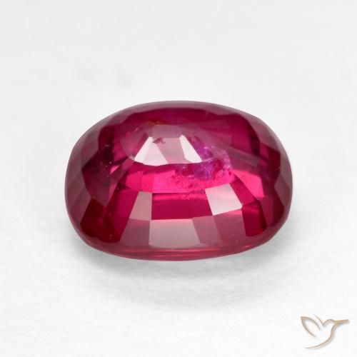 Rubi Vermelho rosado Natural 2.02ct, Almofada, SI