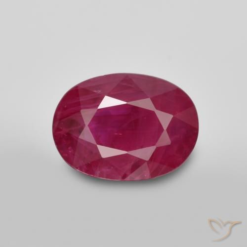 1.15ct Natural Vermelho rosado Rubi, oval, SI