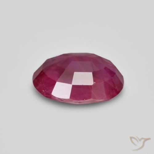 Rubi Vermelho rosado Natural 1.15ct, oval, SI