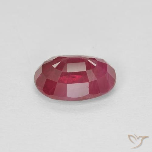 Rubi Vermelho escuro Natural 1.04ct, oval, SI