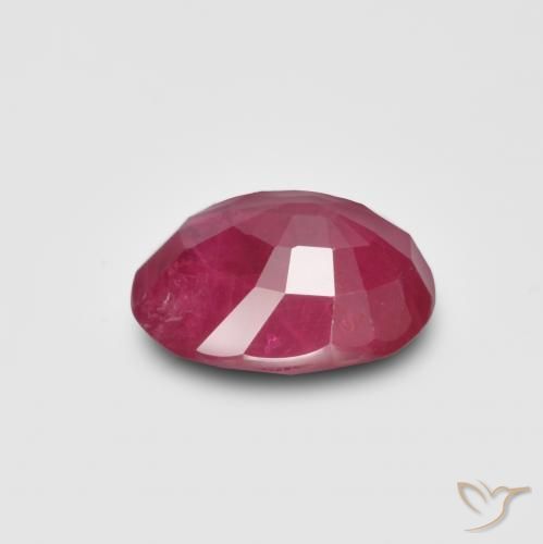 Rubi Vermelho escuro Natural 1.22ct, oval, SI