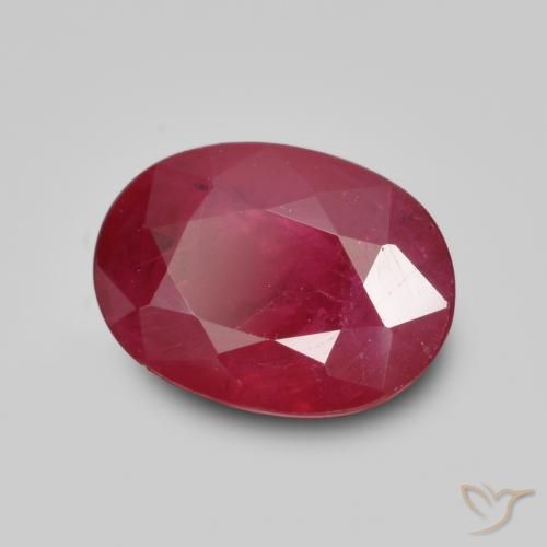 Rubi Jam Red Natural 1.12ct, oval, VS-SI