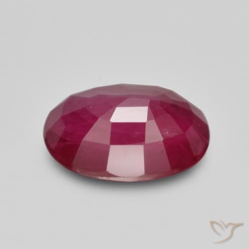 Rubi Vermelho escuro Natural 1.08ct, oval, VS-SI
