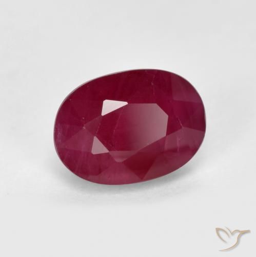 Rubi vermelho médio Natural 1.33ct, oval, VS-SI