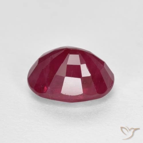 Rubi vermelho médio Natural 1.33ct, oval, VS-SI