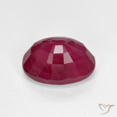 Rubi Vinho vermelho Natural 1.40ct, oval, VS-SI
