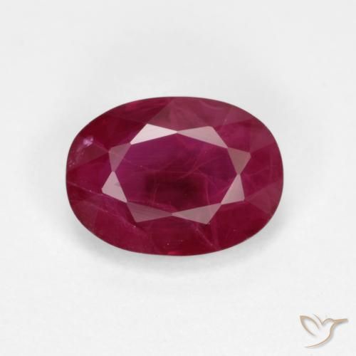 1.03ct Natural Vermelho escuro Rubi, oval, VS-SI