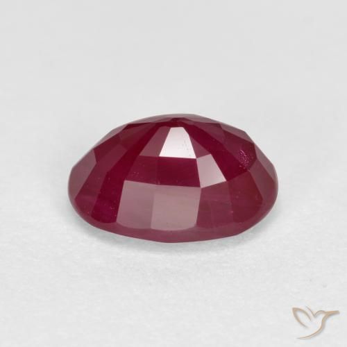 Rubi Vermelho escuro Natural 1.25ct, oval, VS-SI