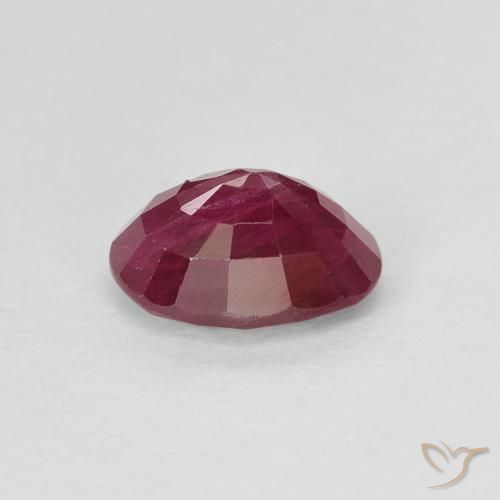 Rubi Vinho vermelho Natural 1.10ct, oval, VS-SI